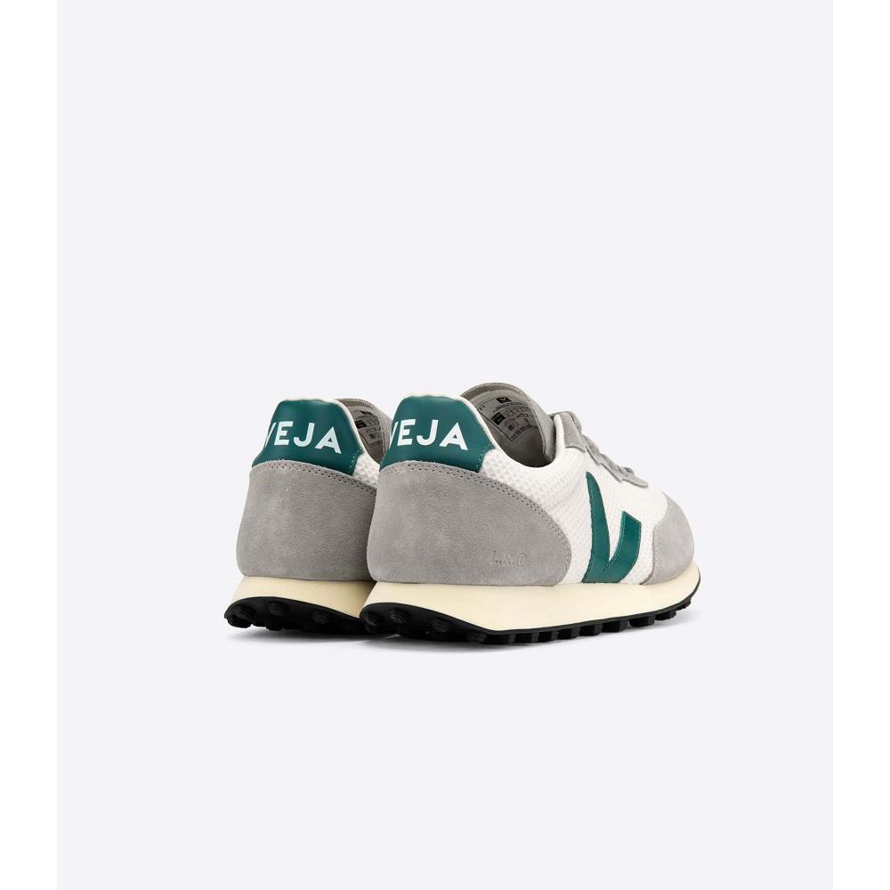 Veja RIO BRANCO HEXAMESH Women's Running Shoes Grey/Green | NZ 429MQZ